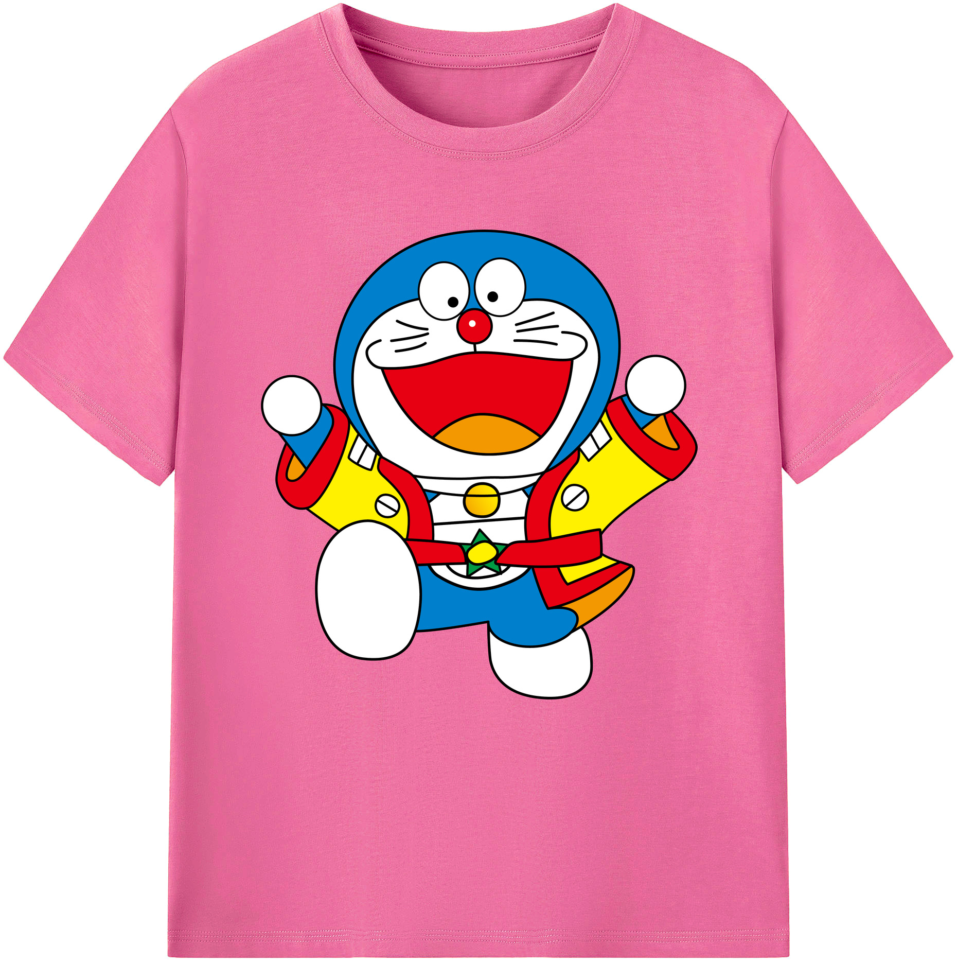 （画像用） ドラえもん Doraemon レディースカジュアルプリントTシャツ（綿100％）